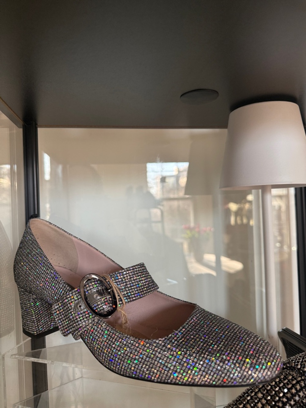 SJP by Sarah Jessica Parker Iridescent Glitter Mary Jane Pump - Picture 11 of 16